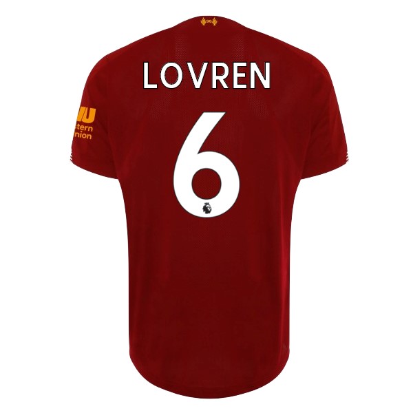 Camiseta Liverpool NO.6 Lovren 1ª 2019-2020 Rojo